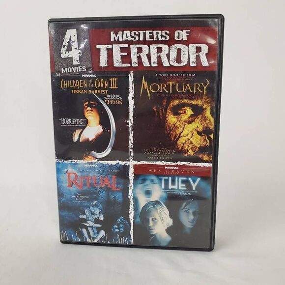 4 MOVIES MASTERS OF TERROR: CHILDREN CORN III,
MORTUARY, RITUAL, THEY [DVD] - Picture 1 of 4